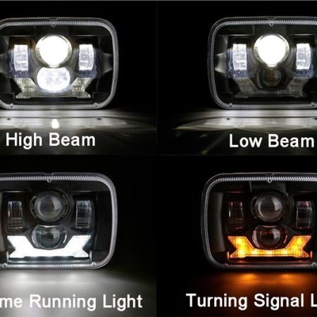 2021 Led Lub Taub Hau Teeb Rau Jeep YJ 5x7 Nti Teeb Lub Teeb Rau Cherokee XJ