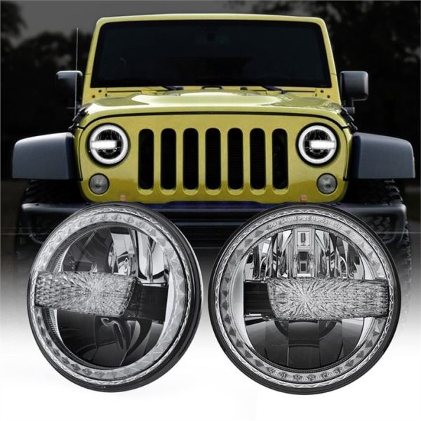 7inch LED Taws Teeb Rau 07-17 Jeep Wrangler Wrangler Txheeb Tshaj Hluav Taws Xob DOT E-cim Pom Lub Taub Hau