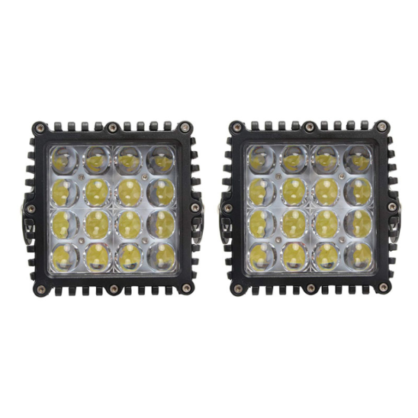 E-Cim Pom Zoo 48w LED Ua Haujlwm Pom Lub Teeb / dej nyab Beam Square Ua Haujlwm Lub Teeb Rau Off-Road