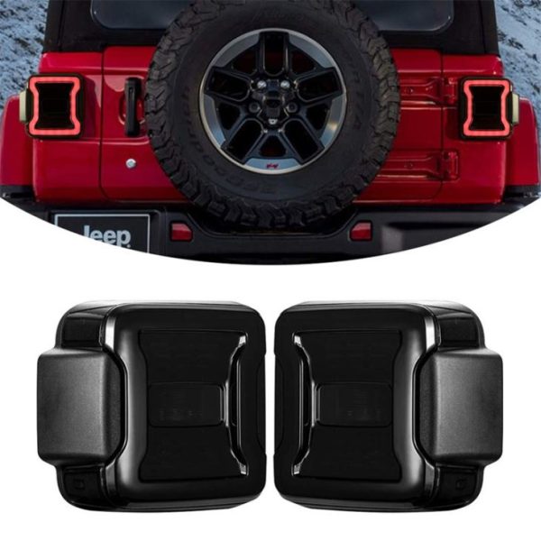 Hoobkas LED Tail Lub teeb rov qab / nres / tig lub teeb rau 2018 Jeep Wrangler JL RUBICON / SPORTS / SAHARA / MOAB