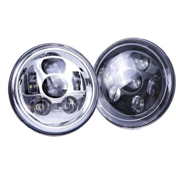 Morsun 12v 24v 58w LED Taws Teeb Rau Wrangler JK 7inch Hloov Teeb Taws Teeb Lub Teeb Tsawg