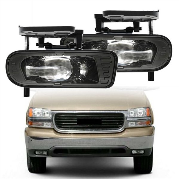 MorSun Tsav Tsheb Teeb LED Fog Teeb Rau Tau Tshaj Nrog 1999-2002 GMC Sierra 2000-2006 GMC Yukon Pickup Truck