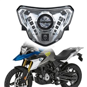 Morsun Motorcycle LED Headlights Nrog DRL E-mark Rau BMW G310GS 2018-2021 G310R 2016-2021