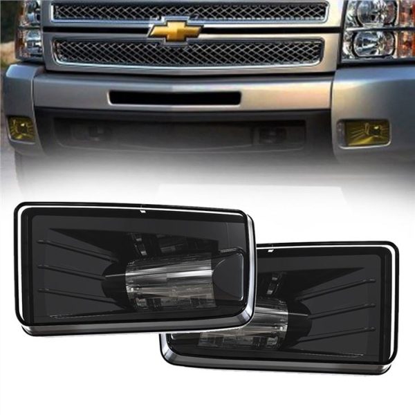 Morsun Square LED Huab Teeb Teeb Projector Rau Chevy GMC SILVERADO 07-16 Silverado