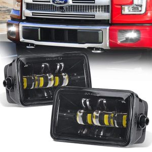 Morsun Square Super Bright LED Huab Cua Teeb Rau Ford F150 2015 Square Huab Teeb Teeb 2200LM