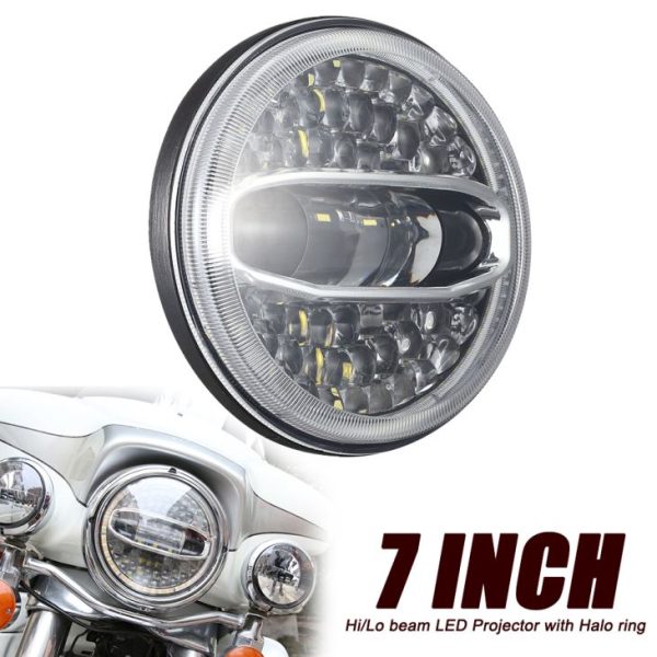 Tshiab 7 Nti Led Projector Taws Teeb Rau Harley Davidson 108W Led Lub Taus Taus Tsav Teeb