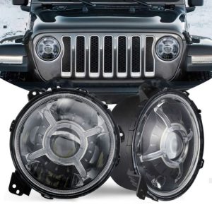 Tshiab 9 Nti Led Taub Hau Taws Rau Jeep Wrangler 2018+ JL DOT E-Kos