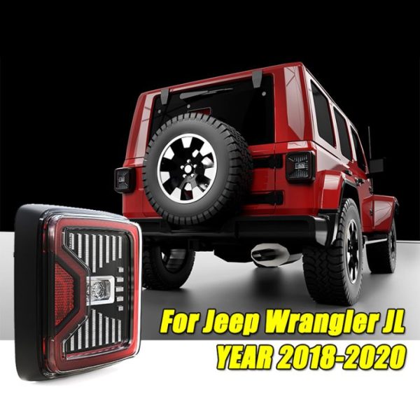 Xov Xwm Teb Chaws Asmeskas 2018 Jeep Wrangler JL Led Tail Lights Rear Led Brake Lamps